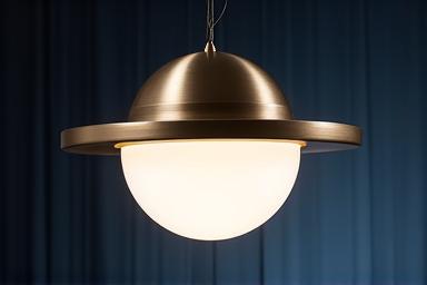 Planetformet pendellampe i moderne design