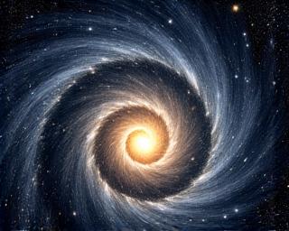 Tapetdesign med spiralgalakse motiv
