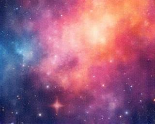 Nærbilde av tapetmønster som en fargerik nebula
